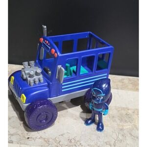 PJ Masks Night Ninja Bus Vehicle and Night Ninja Action Figure Set Blue Purple